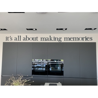 Voorbeeld MDF Letters:  It's all about making memories